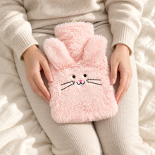 Hot Water Bottle with Cover - Pink Bunny 700mL