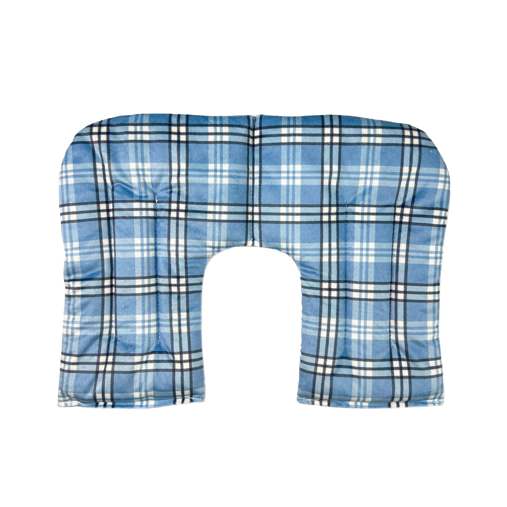 Wheat Heat Neck Pillow - Blue Check - The Grain Shop
