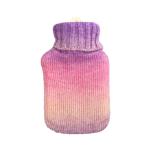 Hot Water Bottle 700mL & Cover - Pink Purple Gradient Knit - The Grain Shop