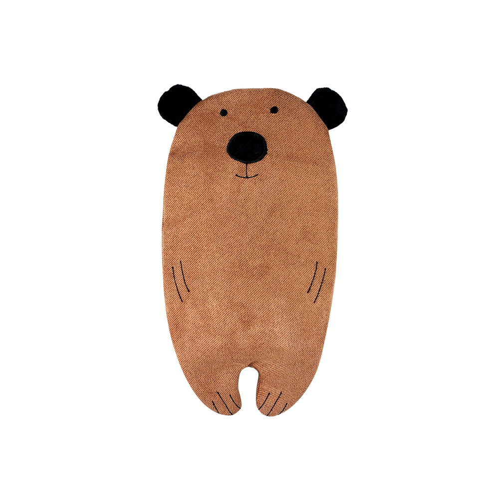 Small Wheat Heat Bag Animal - Flat Bear - The Grain Shop