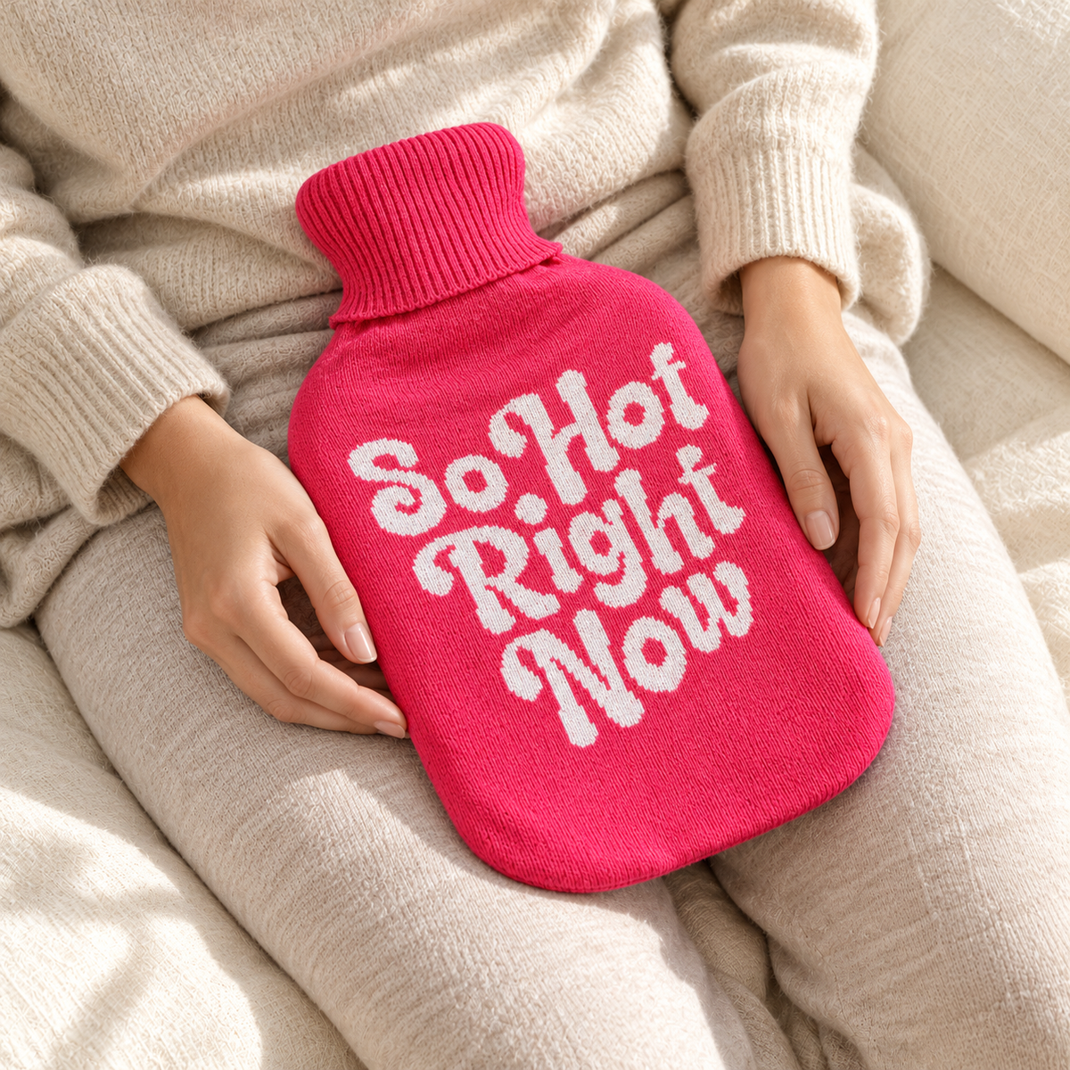 Hot Water Bottle with Cover - So Hot Right Now 2L