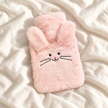 Hot Water Bottle with Cover - Pink Bunny 700mL